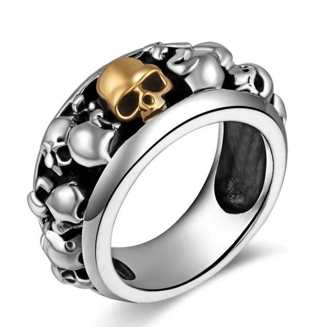 Bague Tête de Mort Cimetière de Crânes