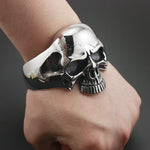 Bracelet Manchette Tête de Mort | Crâne Nation