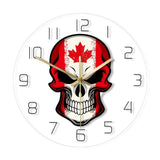 Horloge Transparente Canadienne | Crâne Nation