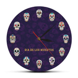 Horloge Murale Tête de Mort Mexicaine | Crâne Nation