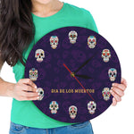 Horloge Murale Tête de Mort Mexicaine | Crâne Nation