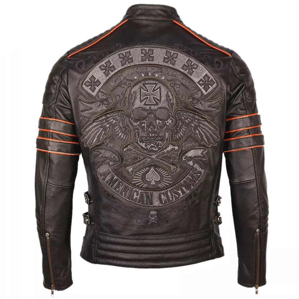 Motorcycle Perfecto Cuir Homme Moto Perfecto Manteau Cuir Moto