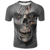 T-shirt Tete de Mort Déchirure Mortelle | Crâne Nation