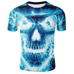 Tee Shirt Skull Bleu | Crâne Nation