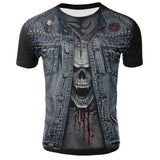 T-shirt Tête de Mort Skull Vampire Jeans | Crâne Nation